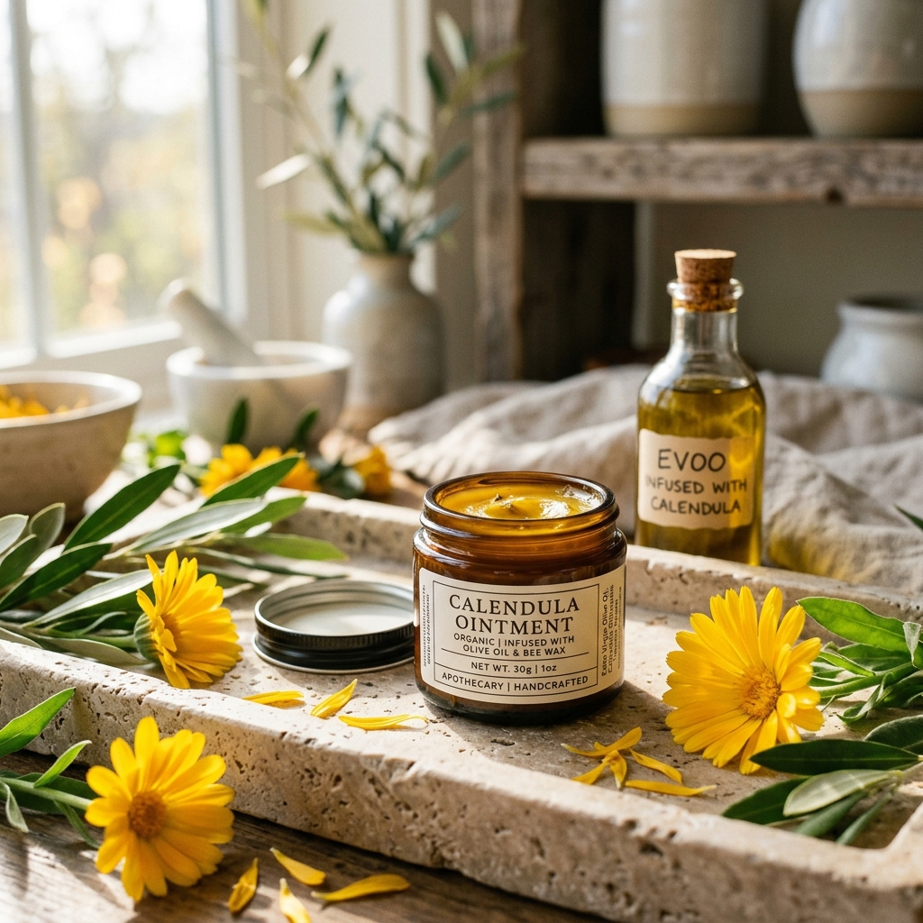 Bálsamo Reparador de Caléndula y Aceite de Oliva
