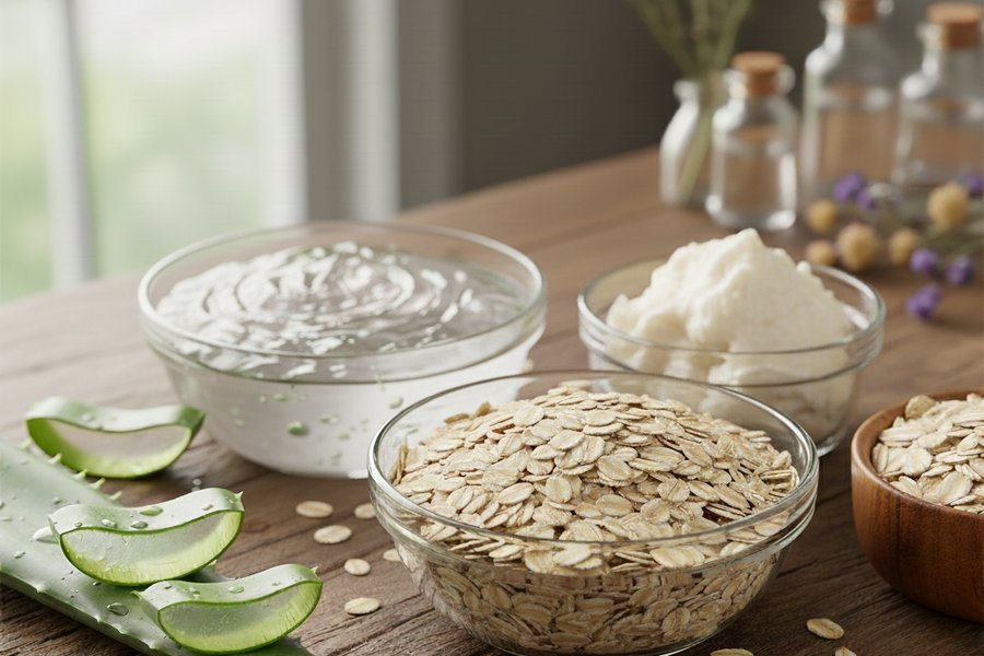 Crema Hidratante de Avena y Aloe Vera