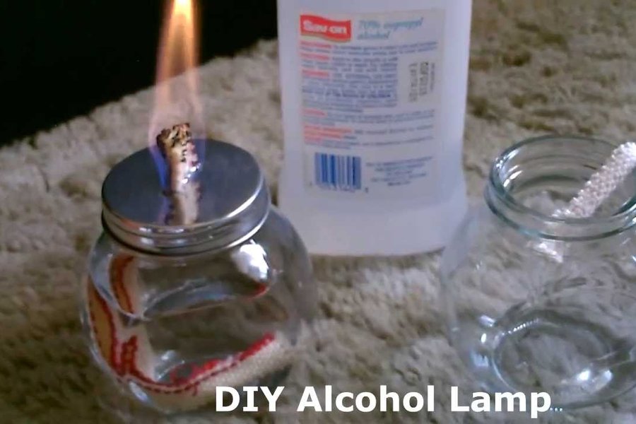 Lámpara de Emergencia de Alcohol y Cuerda
